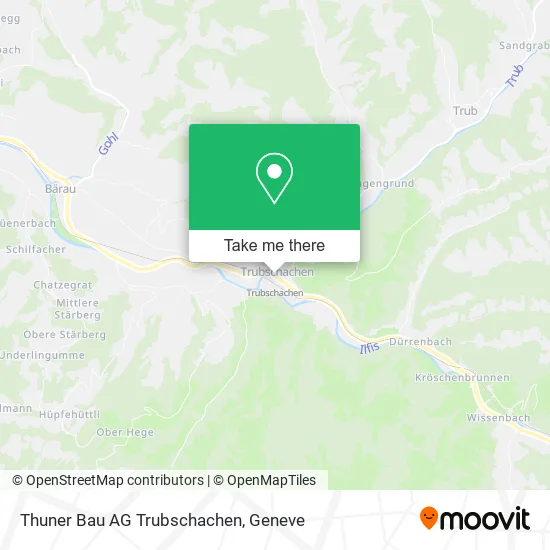 Thuner Bau AG Trubschachen map