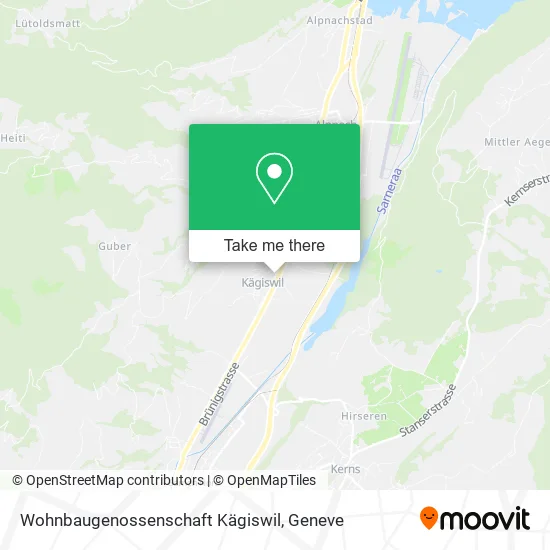 Wohnbaugenossenschaft Kägiswil map
