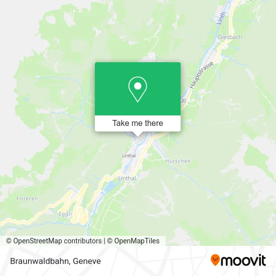 Braunwaldbahn map