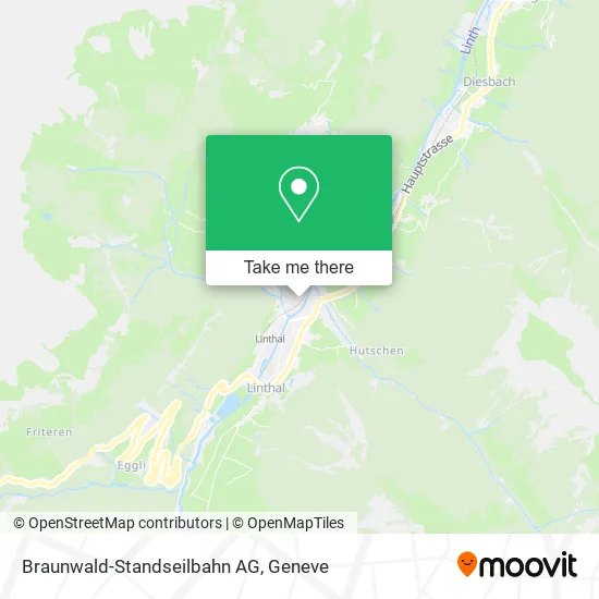 Braunwald-Standseilbahn AG map
