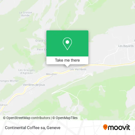 Continental Coffee sa map