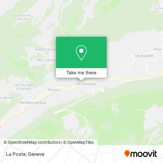 La Poste map