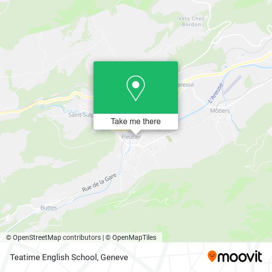 Teatime English School map
