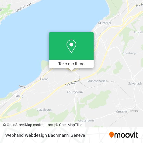 Webhand Webdesign Bachmann map