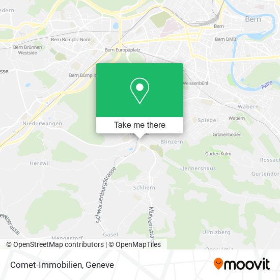 Comet-Immobilien map