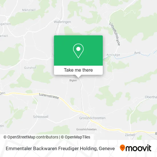 Emmentaler Backwaren Freudiger Holding map