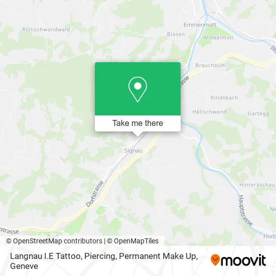 Langnau I.E Tattoo, Piercing, Permanent Make Up map