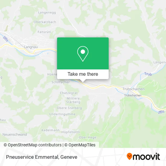 Pneuservice Emmental map