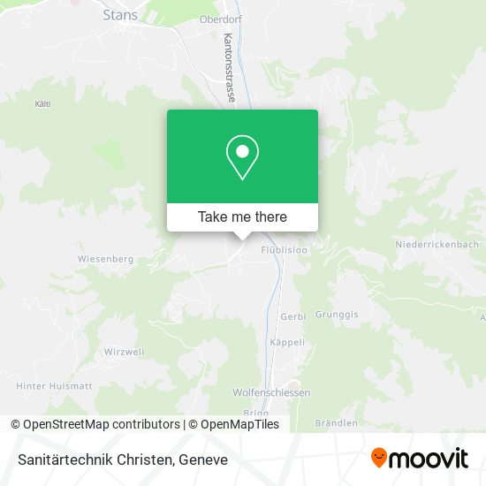Sanitärtechnik Christen map