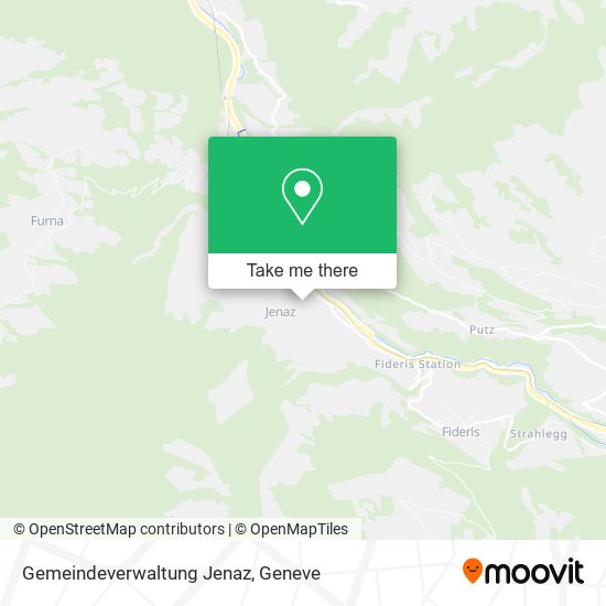 Gemeindeverwaltung Jenaz map