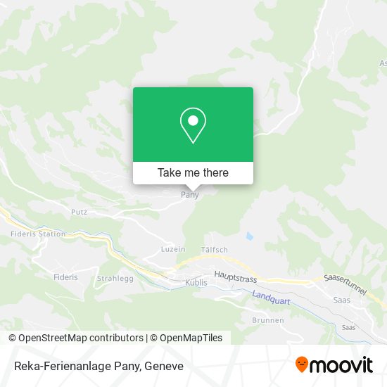 Reka-Ferienanlage Pany map