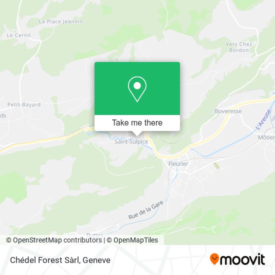 Chédel Forest Sàrl map