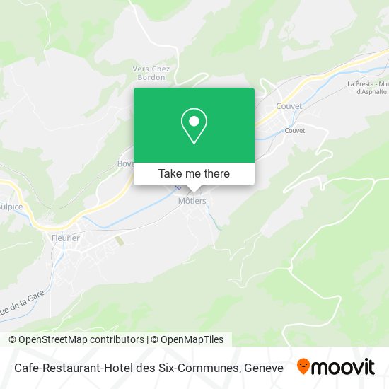 Cafe-Restaurant-Hotel des Six-Communes map