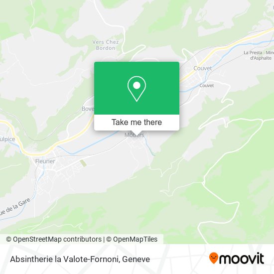 Absintherie la Valote-Fornoni map