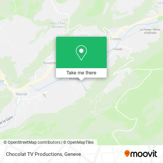 Chocolat TV Productions map