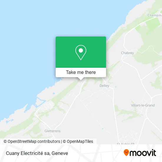 Cuany Electricité sa map