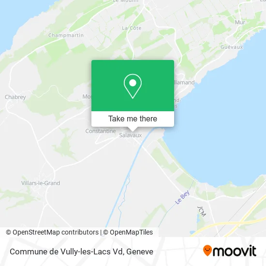 Commune de Vully-les-Lacs Vd map