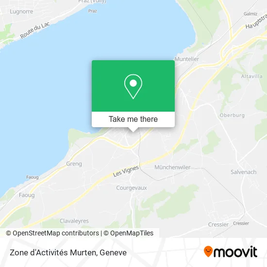 Zone d'Activités Murten map