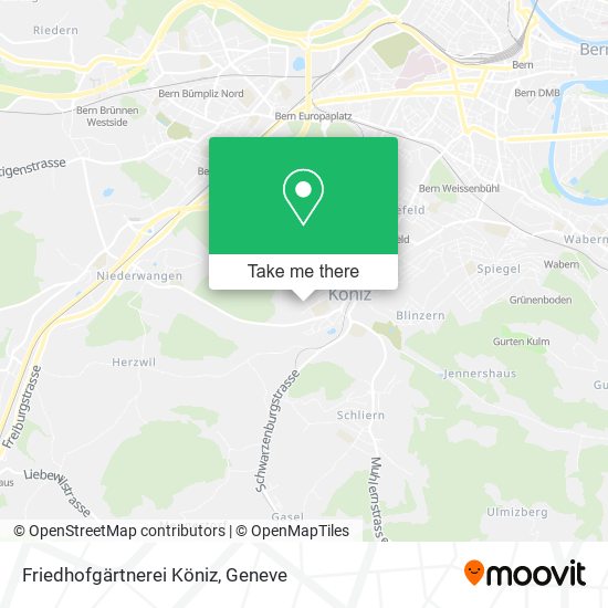Friedhofgärtnerei Köniz map