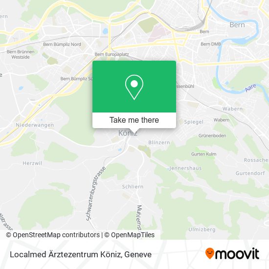 Localmed Ärztezentrum Köniz map