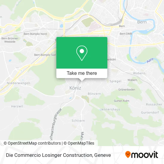 Die Commercio Losinger Construction map