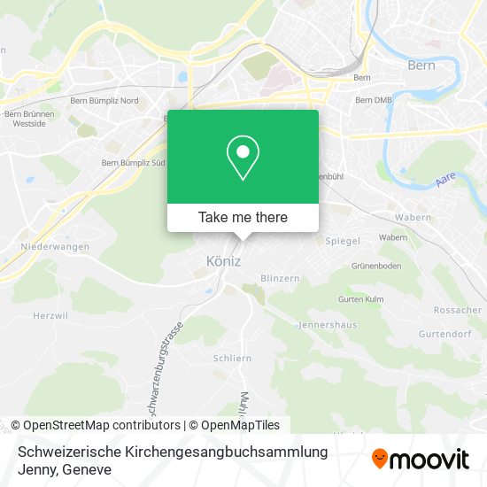 Schweizerische Kirchengesangbuchsammlung Jenny map