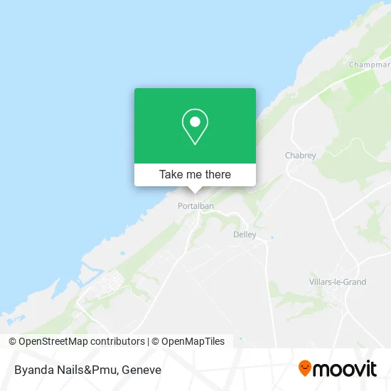 Byanda Nails&Pmu map