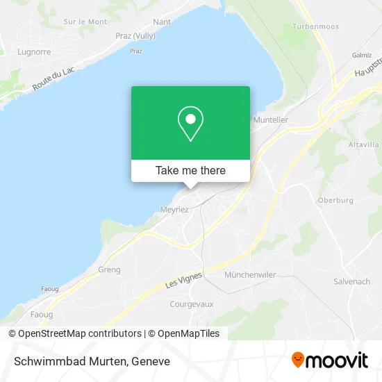 Schwimmbad Murten map