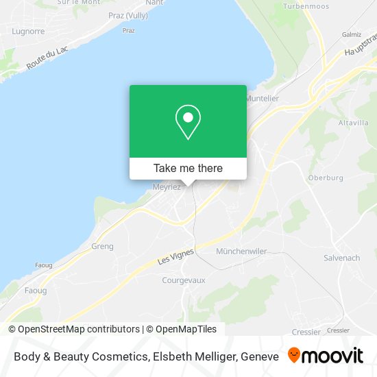 Body & Beauty Cosmetics, Elsbeth Melliger map