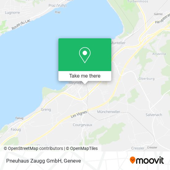 Pneuhaus Zaugg GmbH map