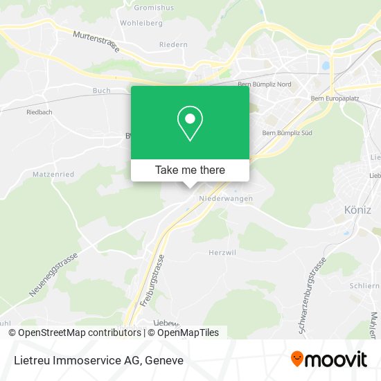 Lietreu Immoservice AG map