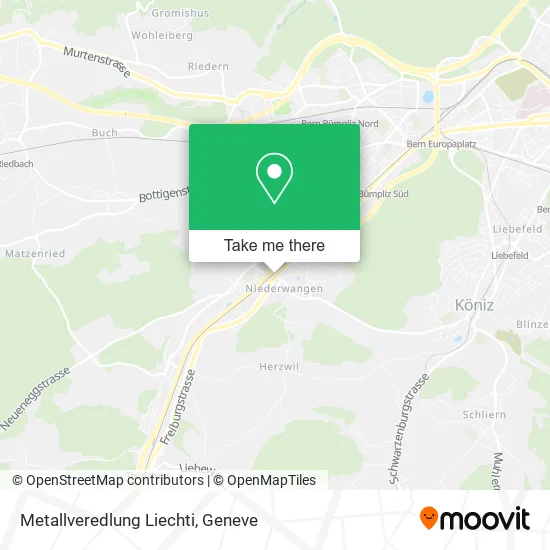 Metallveredlung Liechti map