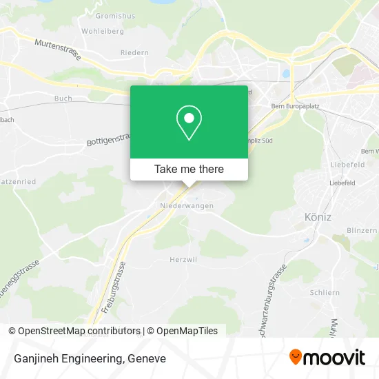 Ganjineh Engineering map