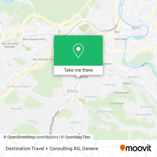 Destination Travel + Consulting AG map