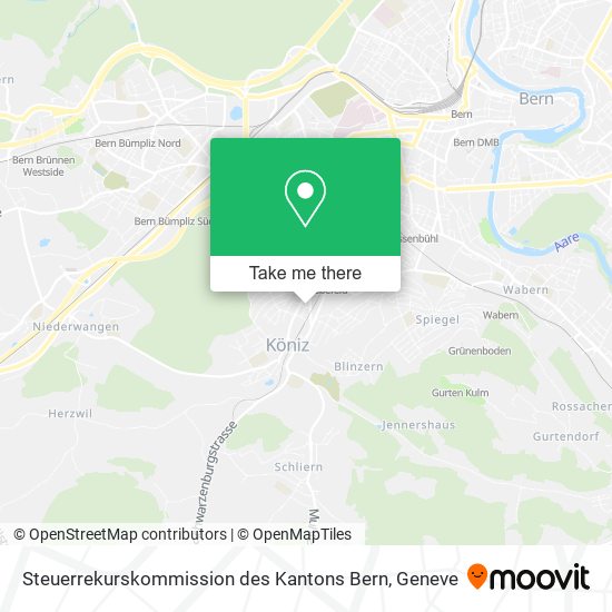 Steuerrekurskommission des Kantons Bern map