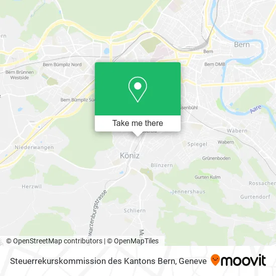 Steuerrekurskommission des Kantons Bern map