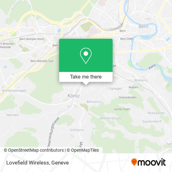 Lovefield Wireless map