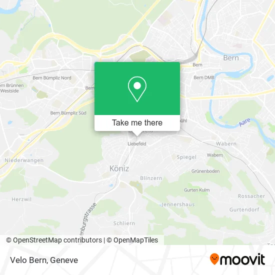 Velo Bern map