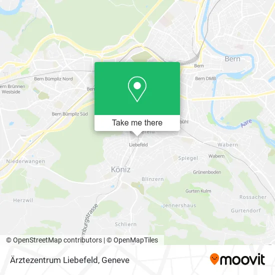 Ärztezentrum Liebefeld map