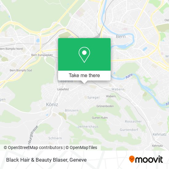 Black Hair & Beauty Blaser map