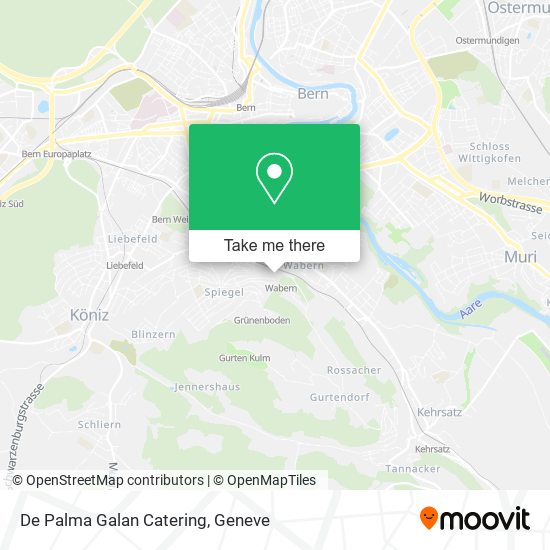 De Palma Galan Catering map