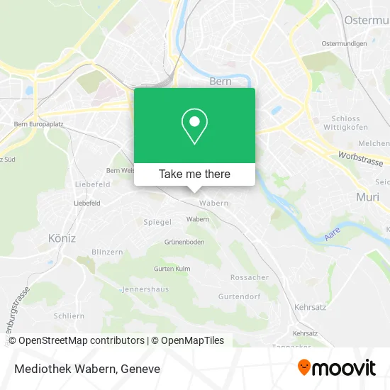 Mediothek Wabern map