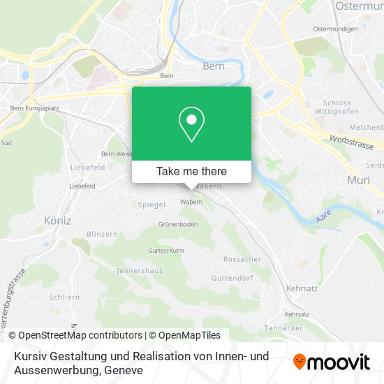Kursiv Gestaltung und Realisation von Innen- und Aussenwerbung map