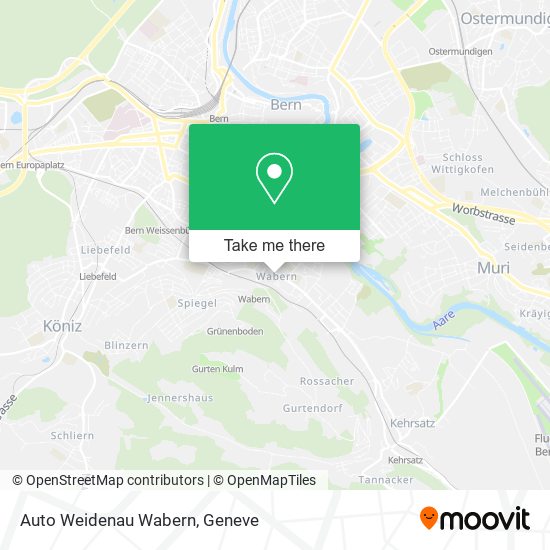 Auto Weidenau Wabern map