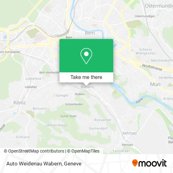 Auto Weidenau Wabern map