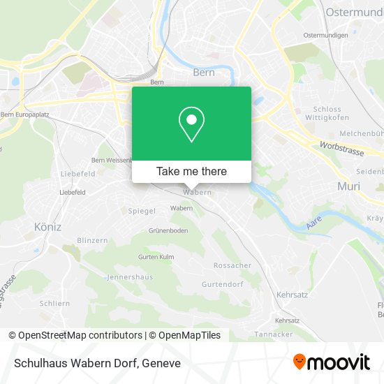 Schulhaus Wabern Dorf map