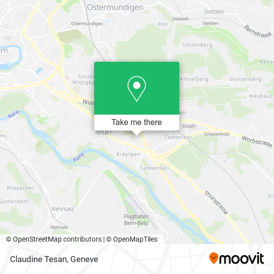 Claudine Tesan map