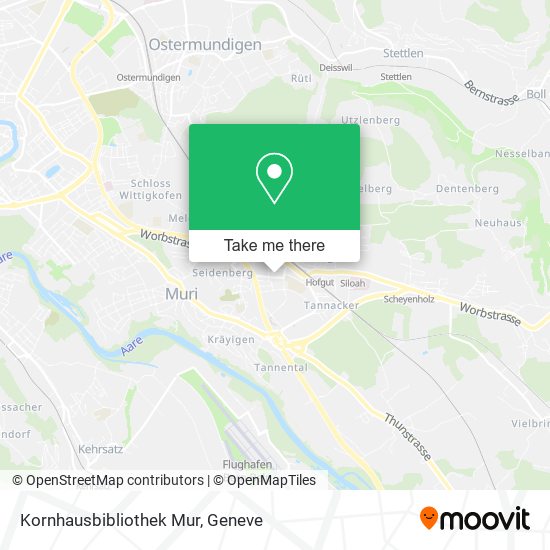 Kornhausbibliothek Mur map