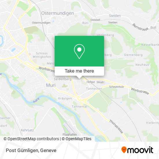 Post Gümligen map