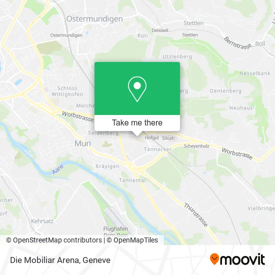 Die Mobiliar Arena map